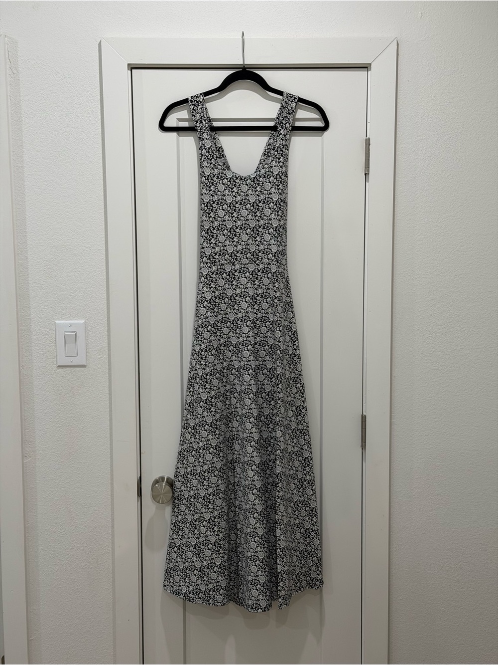 Pact Black and White Floral Maxi Dress